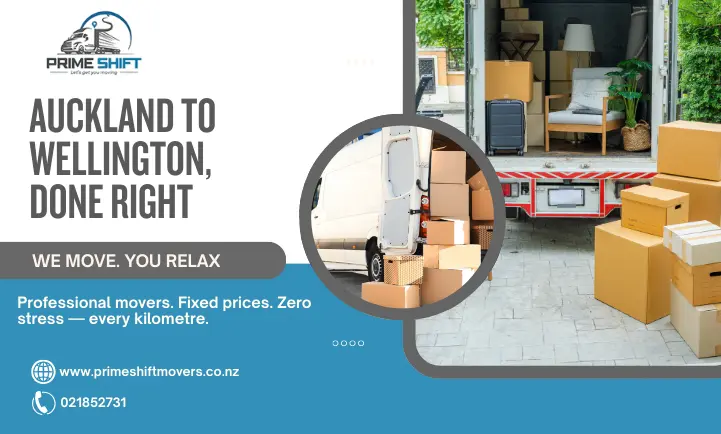 Auckland to Wellington Moving Services